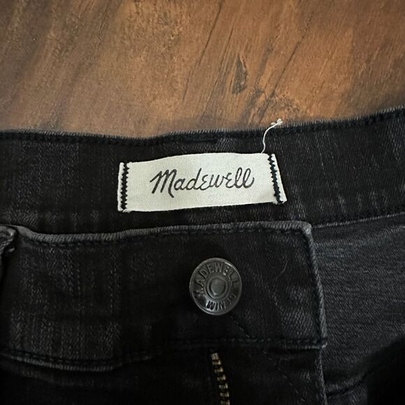 MADEWELL 9" High Riser Skinny Skinny Jeans #E0257 in Faded Black - Picture 8 of 13